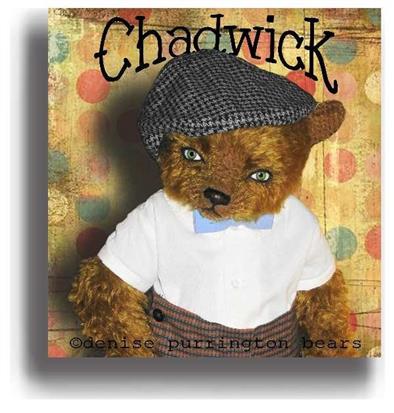 Chadwick  - Handmade Teddy Bears, Mohair Teddy Bears, Artist Teddy Bears by Award Winning Artist Denise Purrington